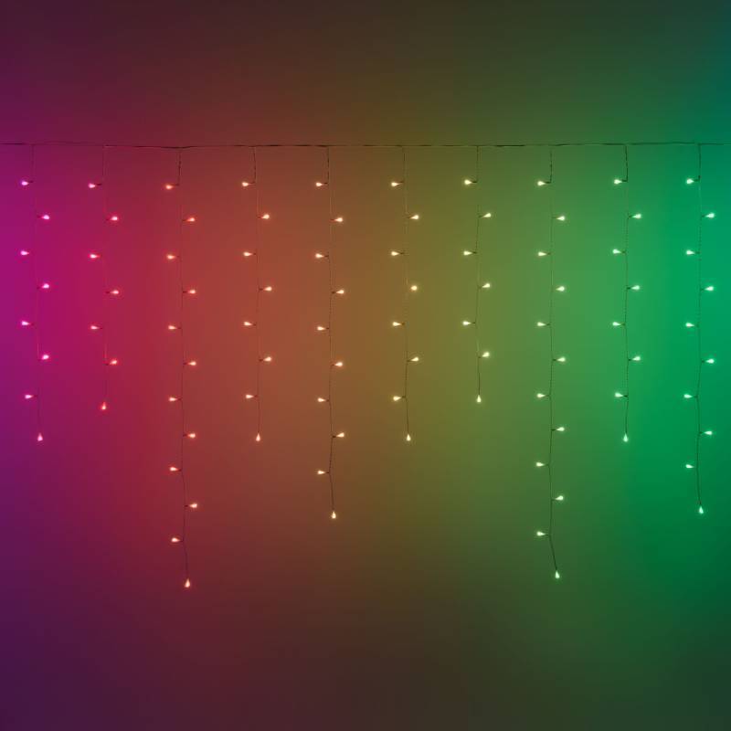 Lotti - Guirlande Stalactite connectée H120cm 5M APPY 225 LED RGB avec APPlication Bluetooth smartphone Lotti - Image 6