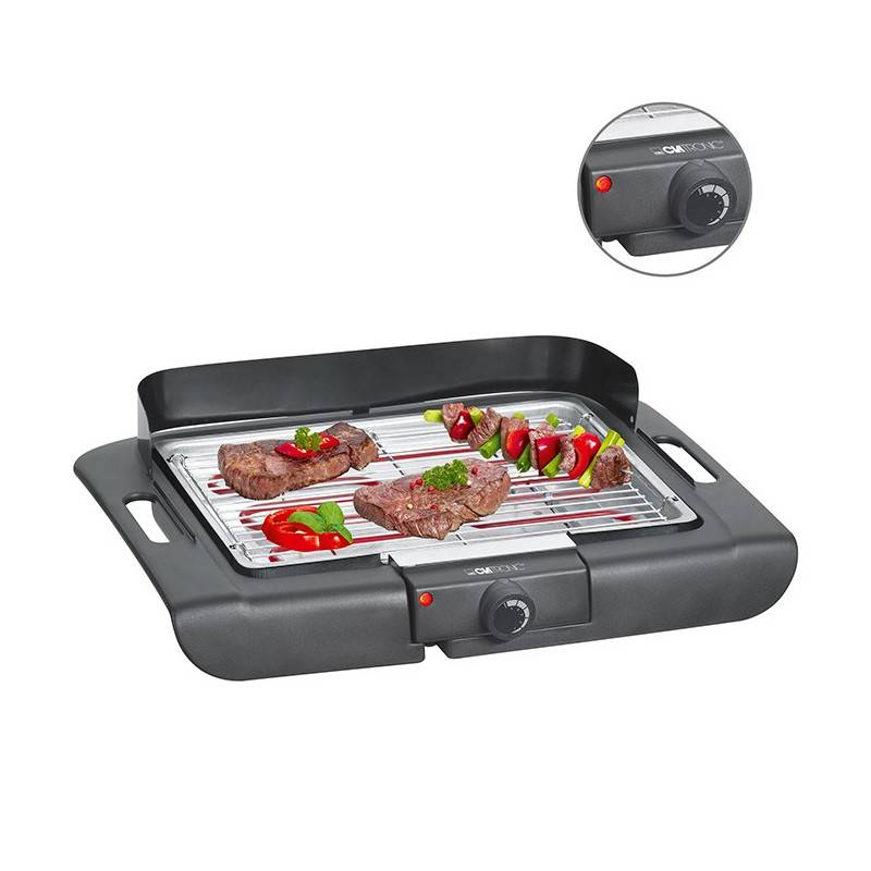 Barbecue Gril électrique de table 2000W BQ 3507 Noir Clatronic - Image 2