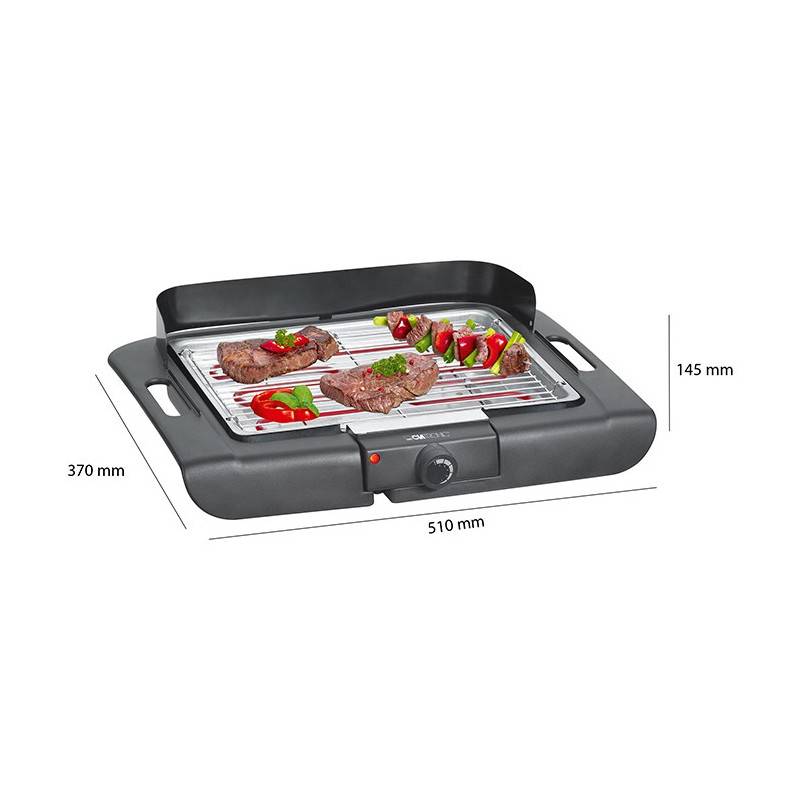 Barbecue Gril électrique de table 2000W  BQ 3507 Noir Clatronic - Image 6