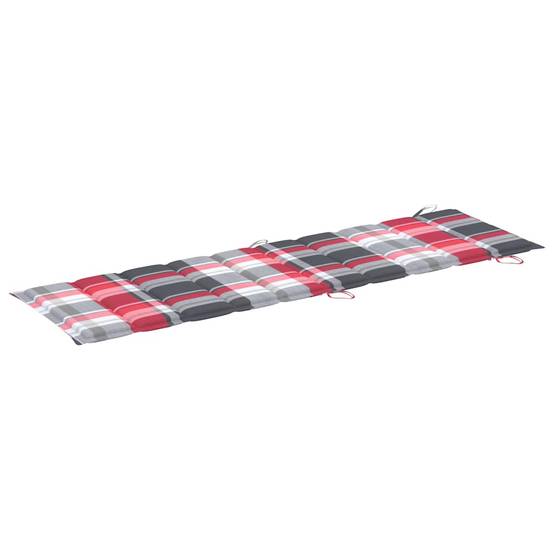 Chaise longue | Transat | Bain de soleil de jardin avec coussin Bois d'acacia solide - Image 10