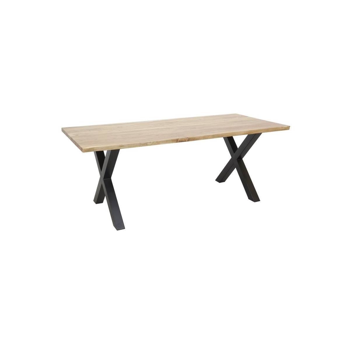 Aubry Gaspard - Table rectangulaire en acacia L 180 Ep.25mm - Image 1