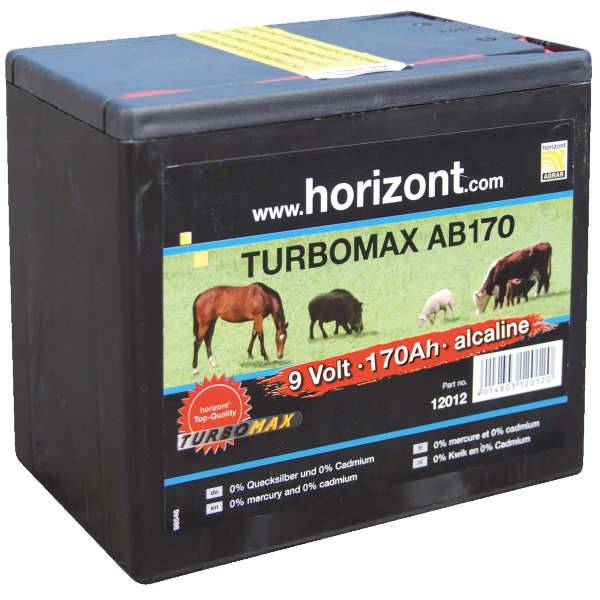 Pile Alcaline 9 V - 170 AH TURBOMAX AB170 HORIZONT