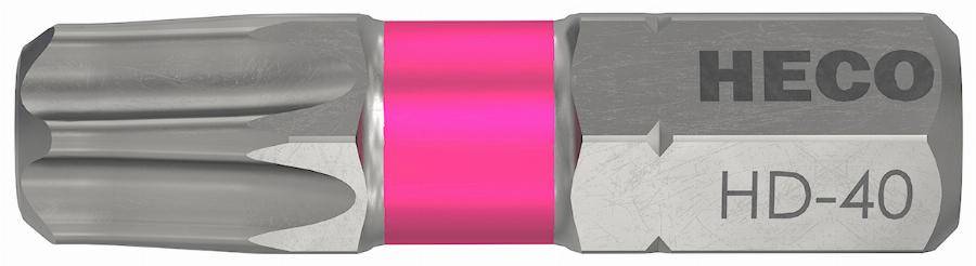 Embouts HECO-Drive HD-40 code Rose - Boite de 10 - 57098