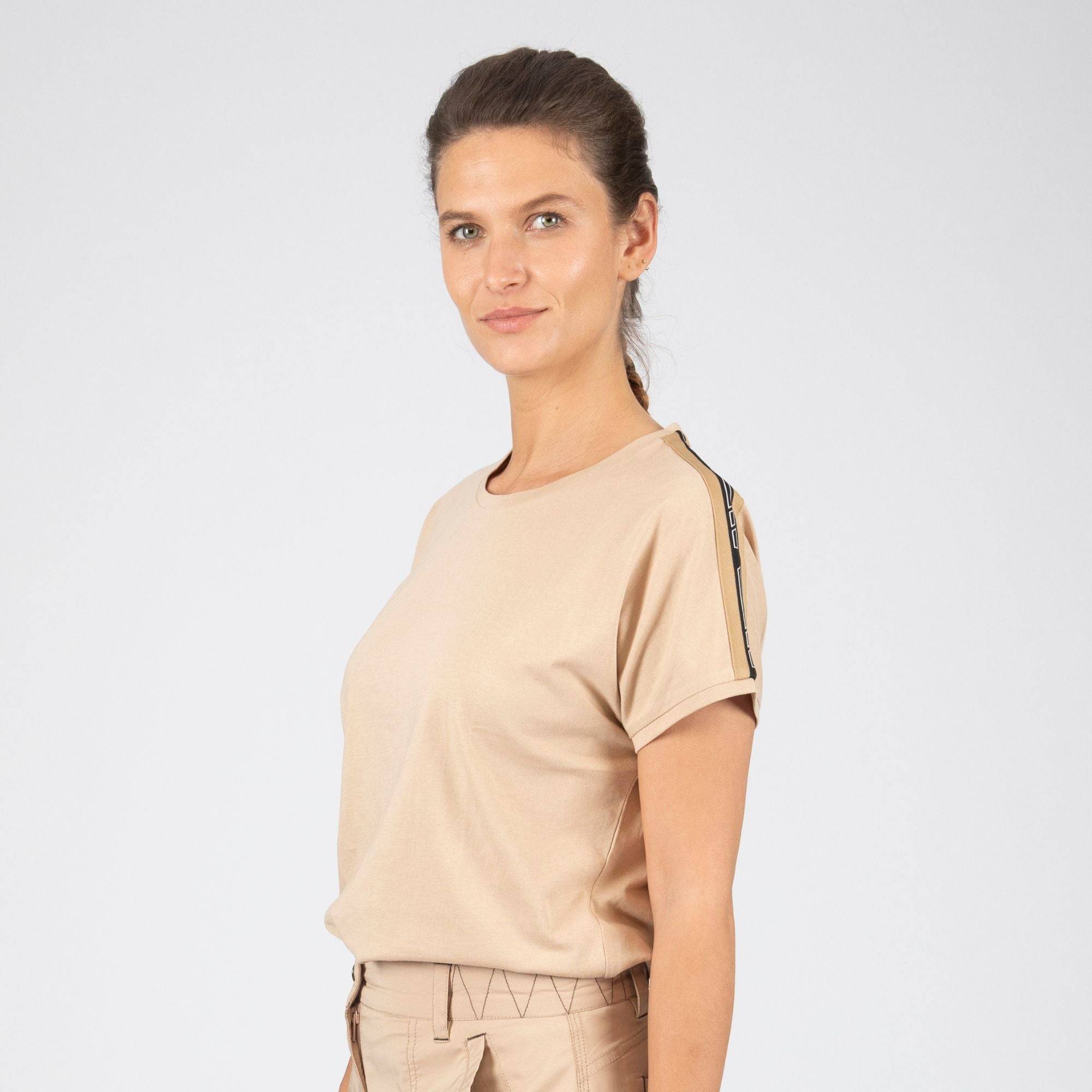 Nineworths - LUDI - T-SHIRT MANCHES COURTES DE TRAVAIL - 1070 | Crème - Image 1