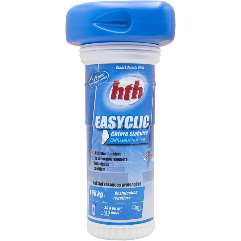 Diffuseur flottant chlore multifonction HTH EASYCLIC 1,66 kg - Image 1