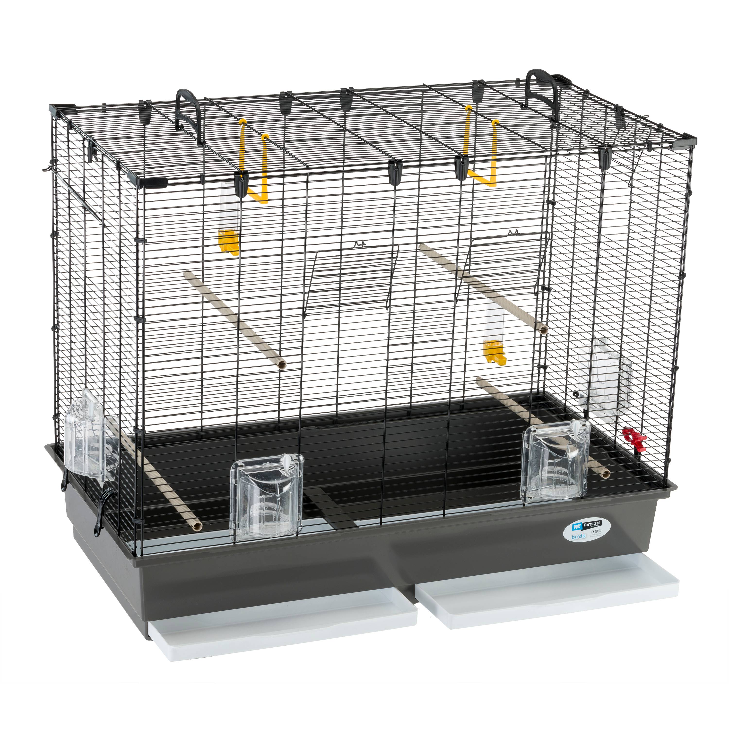 Ferplast - Ferplast Grande Cage pour Canaris, Perruches et Oiseaux Exotiques PIANO 6, avec Mangeoires Pivotantes et Accessoires - Image 5