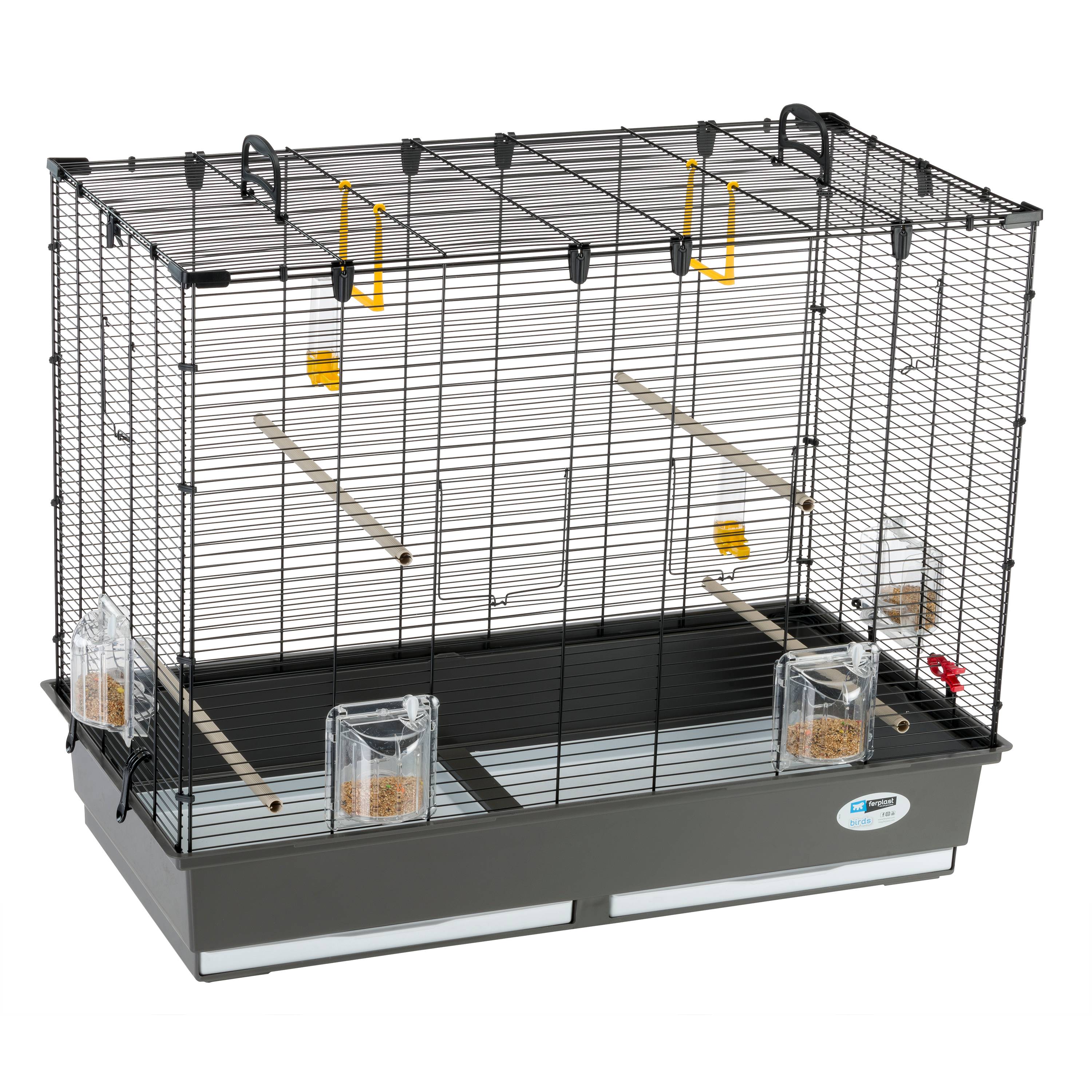 Ferplast - Ferplast Grande Cage pour Canaris, Perruches et Oiseaux Exotiques PIANO 6, avec Mangeoires Pivotantes et Accessoires - Image 1