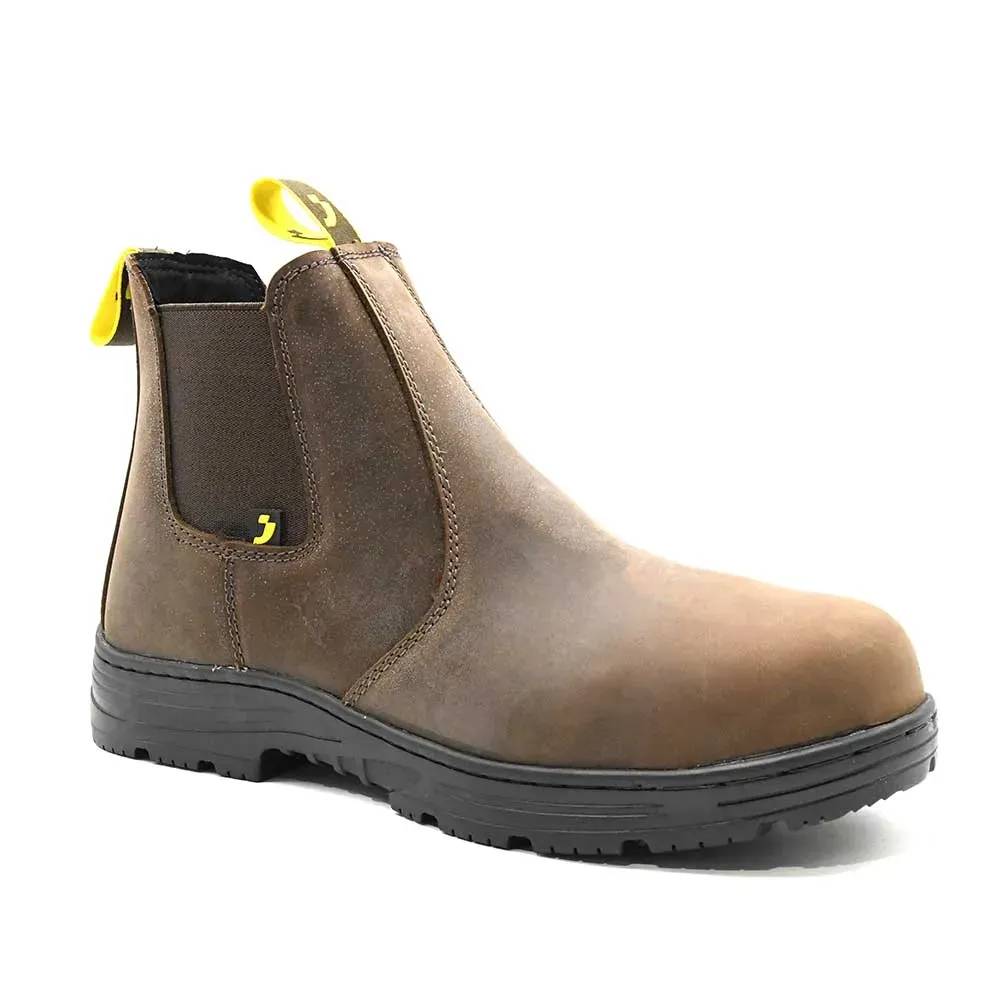 Bottines sécurité Jackman S3 cuir marron embout acier Safety Jogger - Image 2
