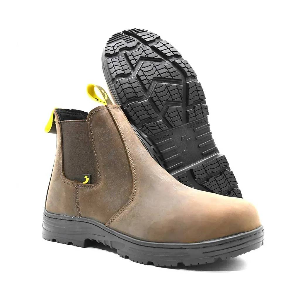 Bottines sécurité Jackman S3 cuir marron embout acier Safety Jogger - Image 9
