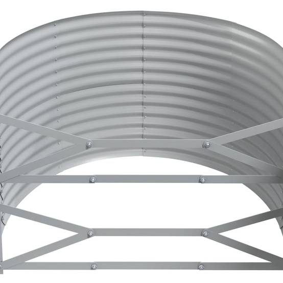 Carré potager acier galvanisé XXL pour jardin 396x100cm Gris – ComfortXL Outdoor Living - Image 5