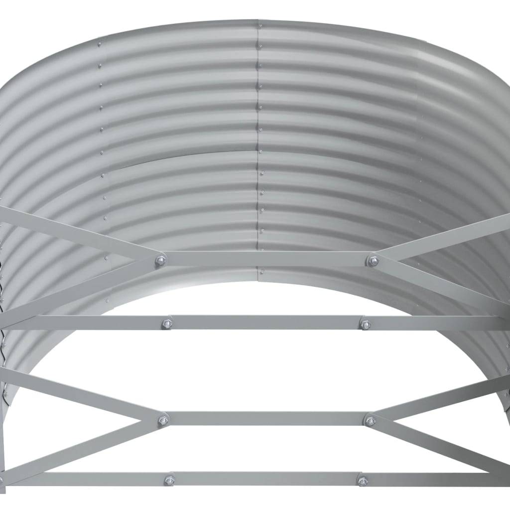 Carré potager acier galvanisé XXL pour jardin 396x100cm Gris – ComfortXL Outdoor Living - Image 5