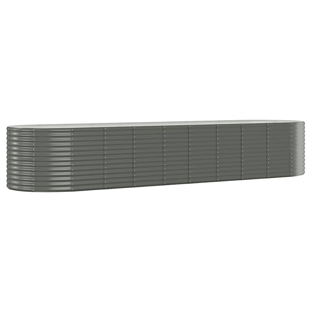 Carré potager acier galvanisé XXL pour jardin 396x100cm Gris – ComfortXL Outdoor Living - Image 2