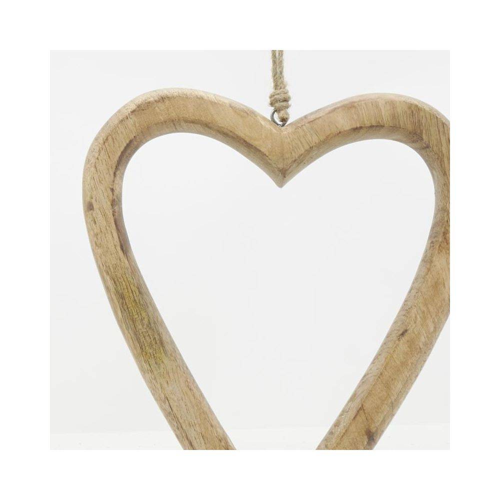 Aubry Gaspard - Coeur à suspendre en manguier (lot de2) - Image 2