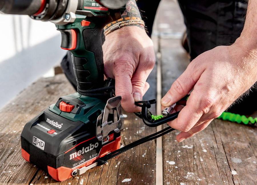 Metabo - Sangle de sécurité  avec mousqueton pour batterie DS, 30 cm - Image 2