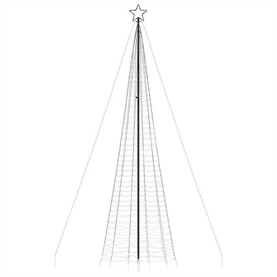 Sapin De Noël - Arbre de Noël lumineux avec piquets 1534 LED blanc chaud 500 cm - Image 4