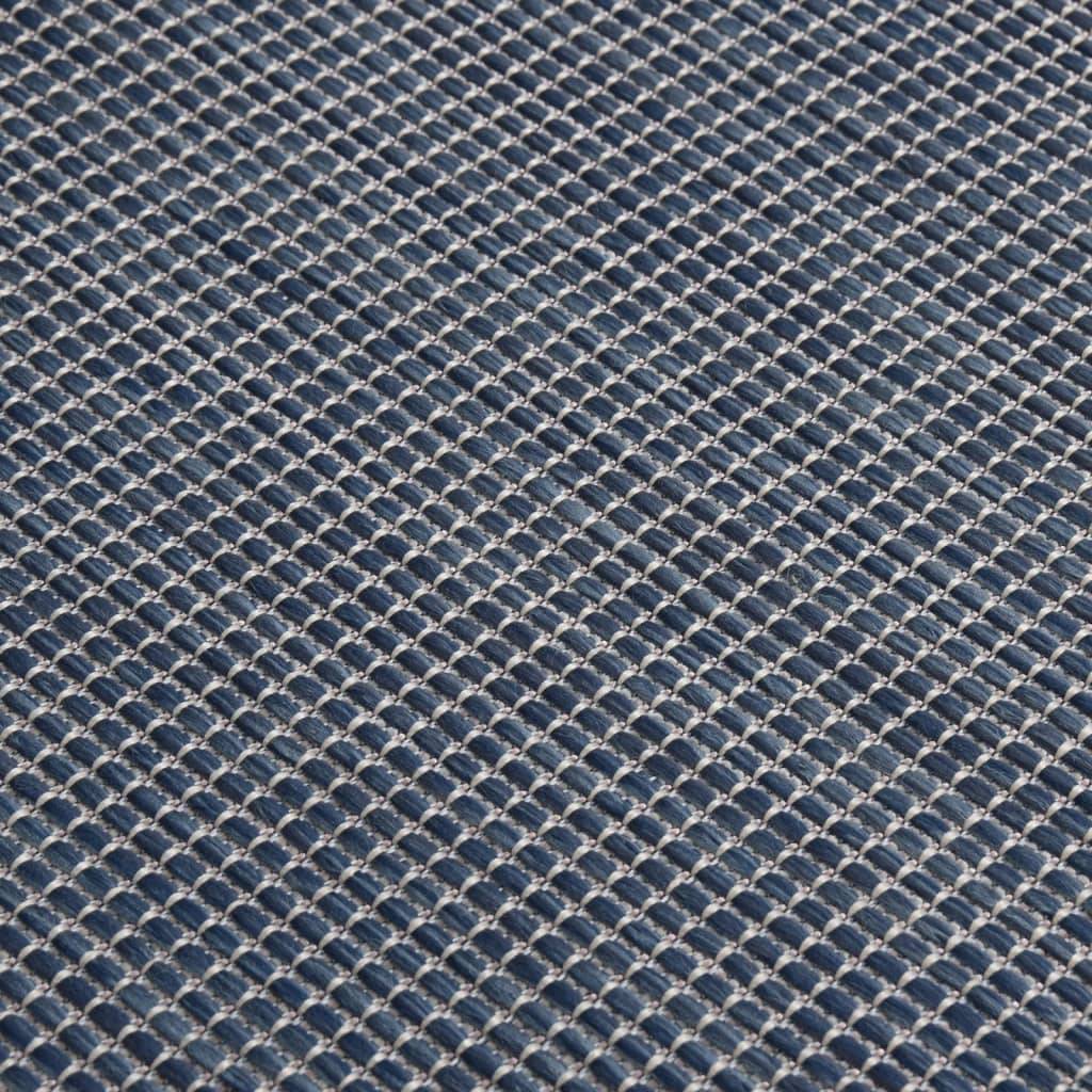 XXL Tapis de Jardin Tissage Plat en PP Résistant aux Intempéries et UV Bleu 200x280 cm – ComfortXL Outdoor Living - Image 5