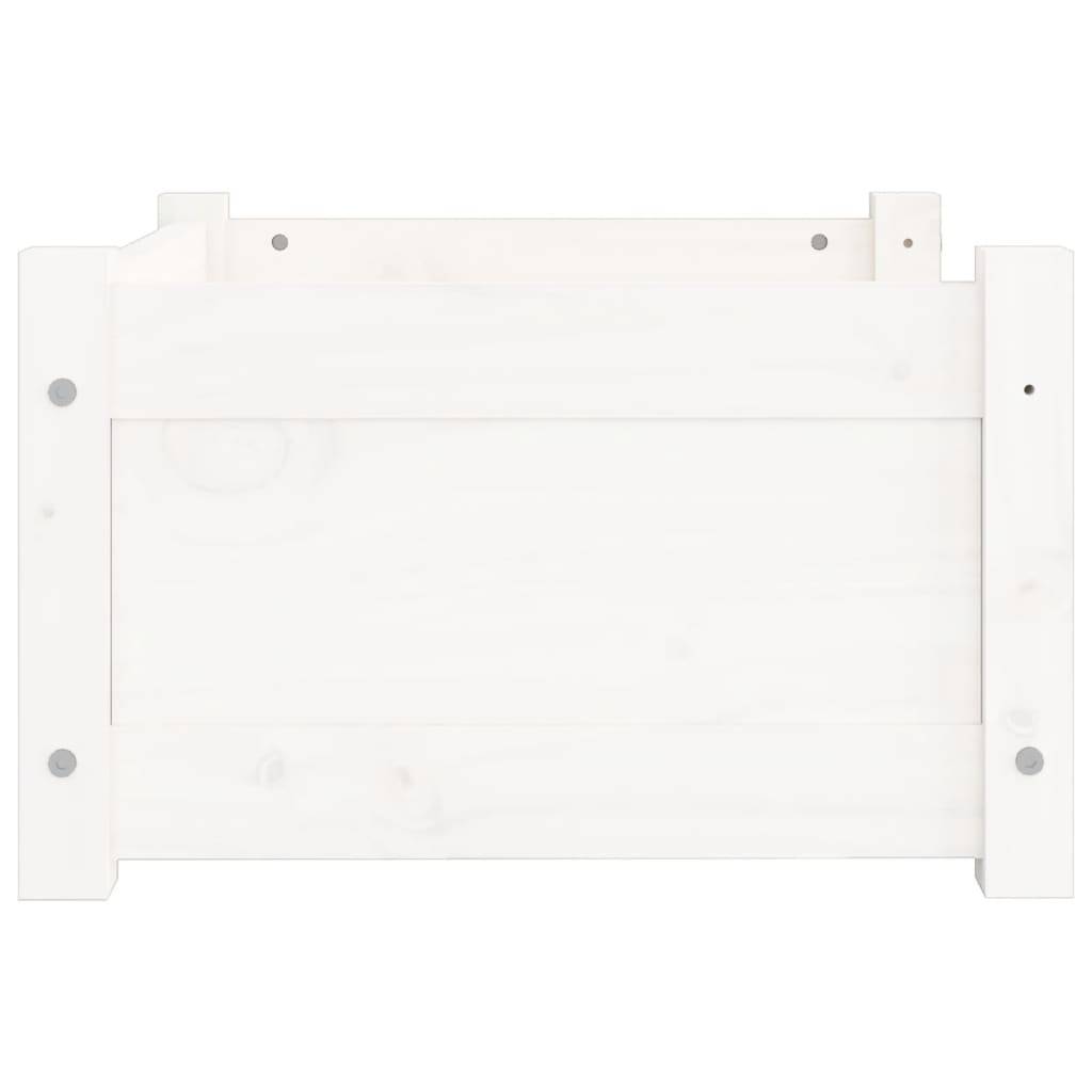 Vidaxl - Panier pour chien Blanc 55,5 x 45,5 x 28 cm Bois de pin massif vidaXL 821443 - Image 7