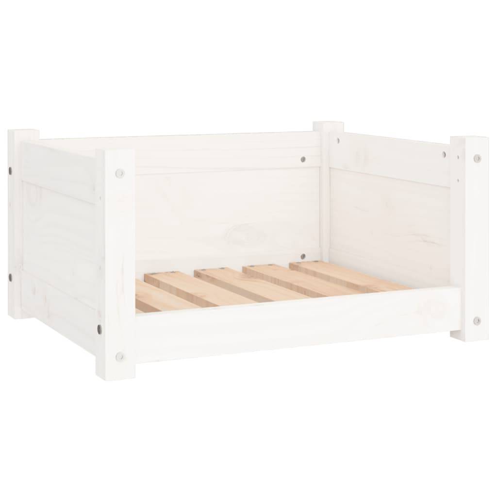 Vidaxl - Panier pour chien Blanc 55,5 x 45,5 x 28 cm Bois de pin massif vidaXL 821443 - Image 2