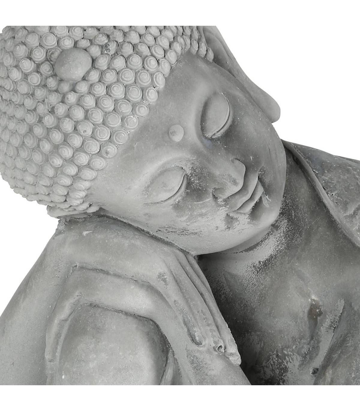 Statue décorative  Bouddha assis en ciment  H 36 cm - Image 2