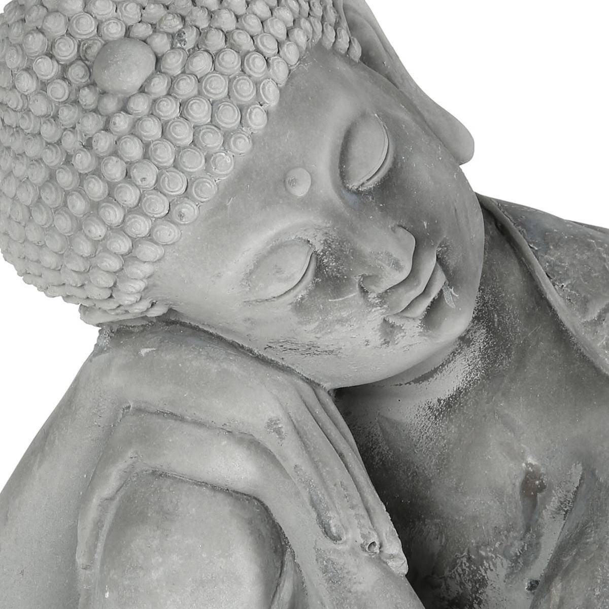 Statue décorative  Bouddha assis en ciment  H 36 cm - Image 3