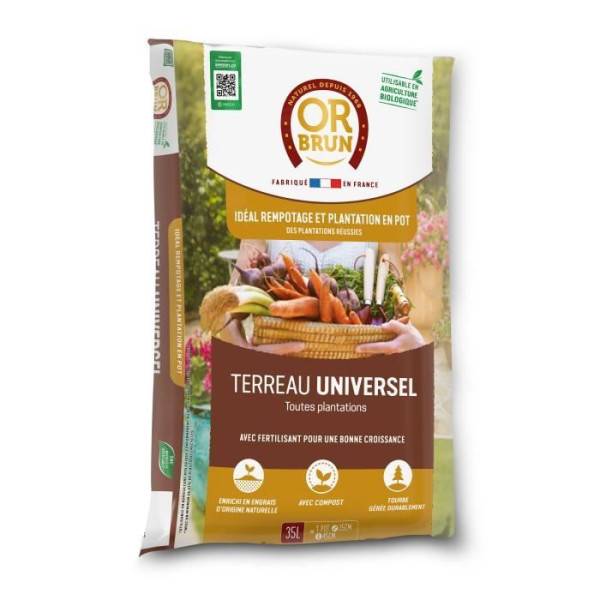 Or Brun - Terreau Universel - Or Brun - Obrtuni35n - 35 L