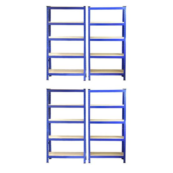Monstershop - 4 x Monster Racking T-Rax Rayonnage Étagère Robuste, Bleu, 75cm L, 30cm P - Image 2