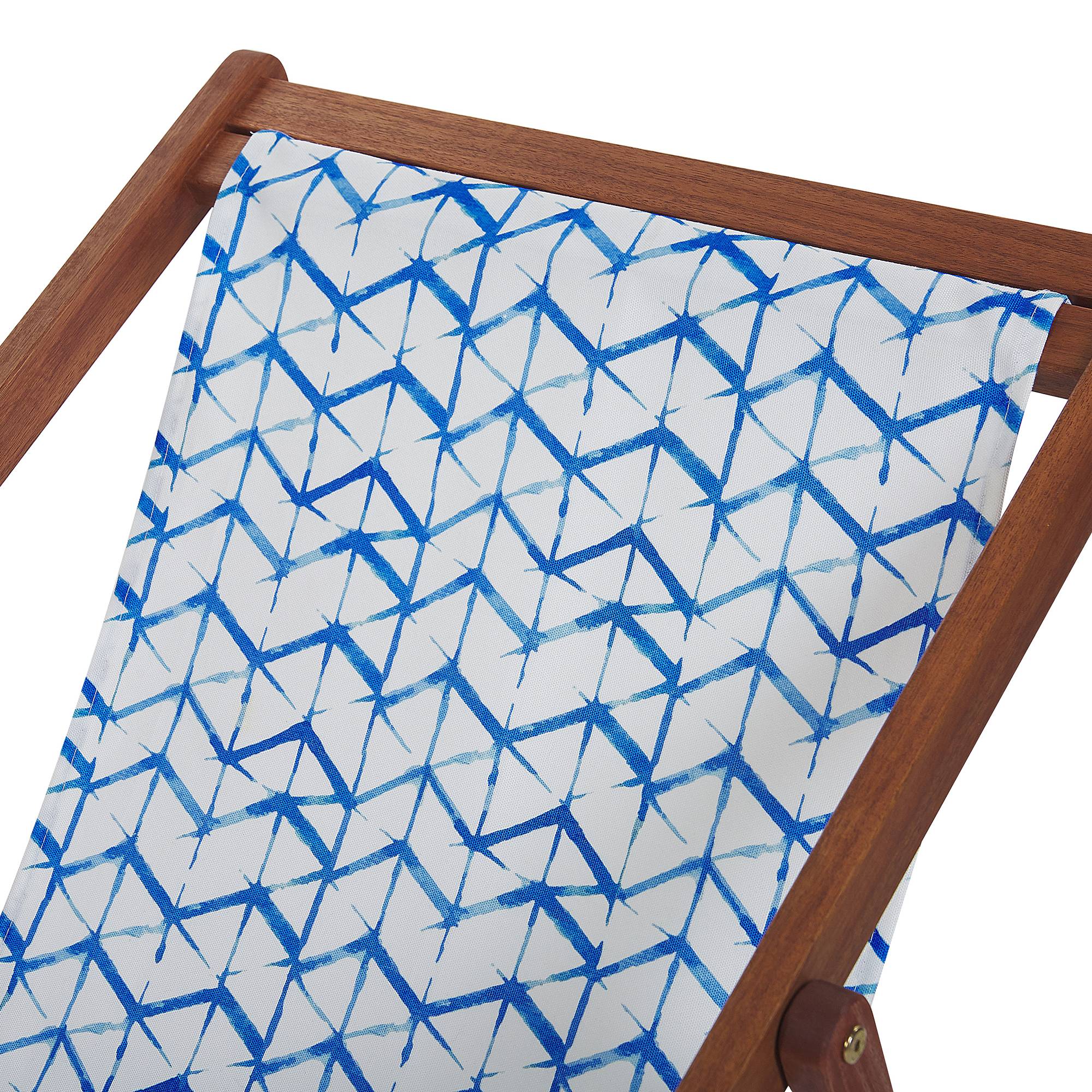 Beliani - Toile pour transat et chilienne Polyester Bleu ANZIO/AVELLINO - 44x113x1- Beliani - Image 3