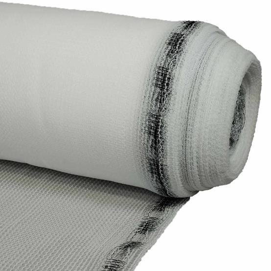 Filet d'échafaudage Blanc 3,07x50 m 50EC - Qualité PRO - Filet de protection d'échafaudage pour chantier - Pare-gravats TECPLAST - Image 4