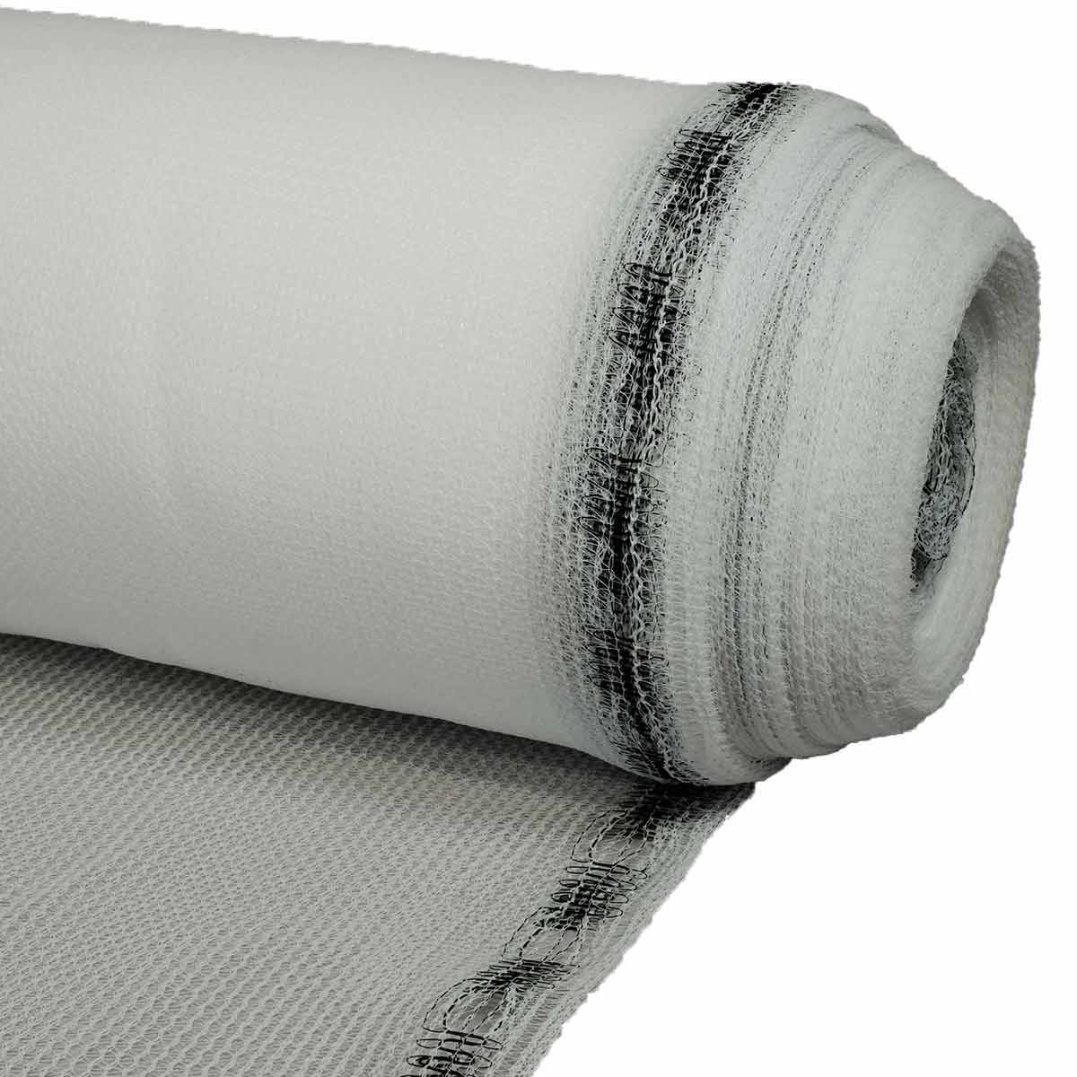 Filet d'échafaudage Blanc 3,07x50 m 50EC - Qualité PRO - Filet de protection d'échafaudage pour chantier - Pare-gravats TECPLAST - Image 4