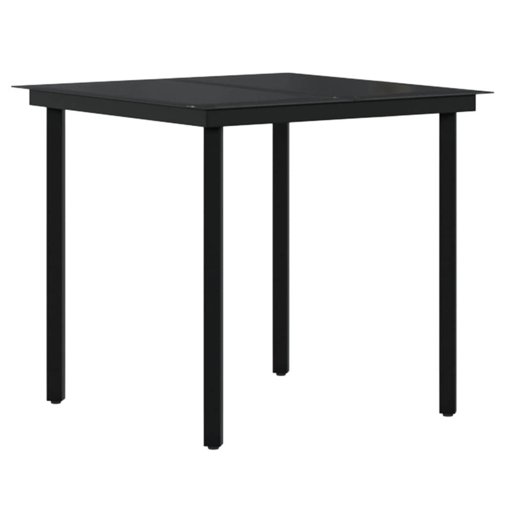 Ensemble à manger de jardin et coussins 3 pcs | Mobilier d'extérieur Gris et noir Maison Chic - Image 5
