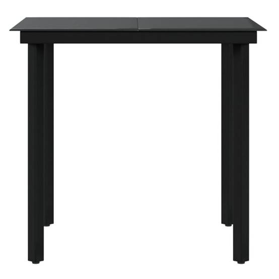 Ensemble à manger de jardin et coussins 3 pcs | Mobilier d'extérieur Gris et noir Maison Chic - Image 6
