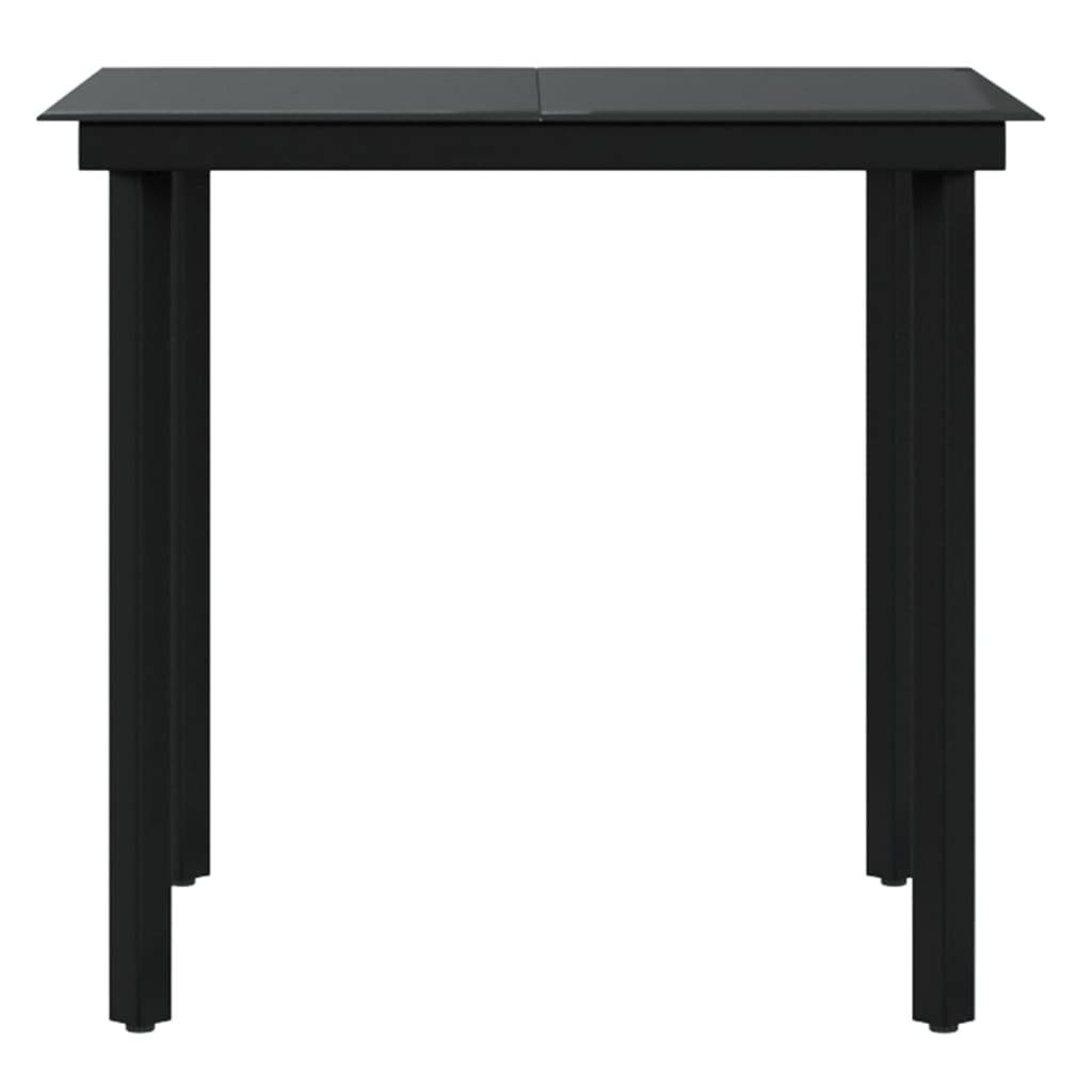 Ensemble à manger de jardin et coussins 3 pcs | Mobilier d'extérieur Gris et noir Maison Chic - Image 6