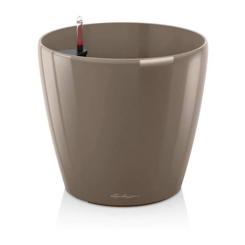 Lechuza - Pot De Fleur Lechuza Classico Premium 70 - Kit Complet, Taupe Brillant - Image 1