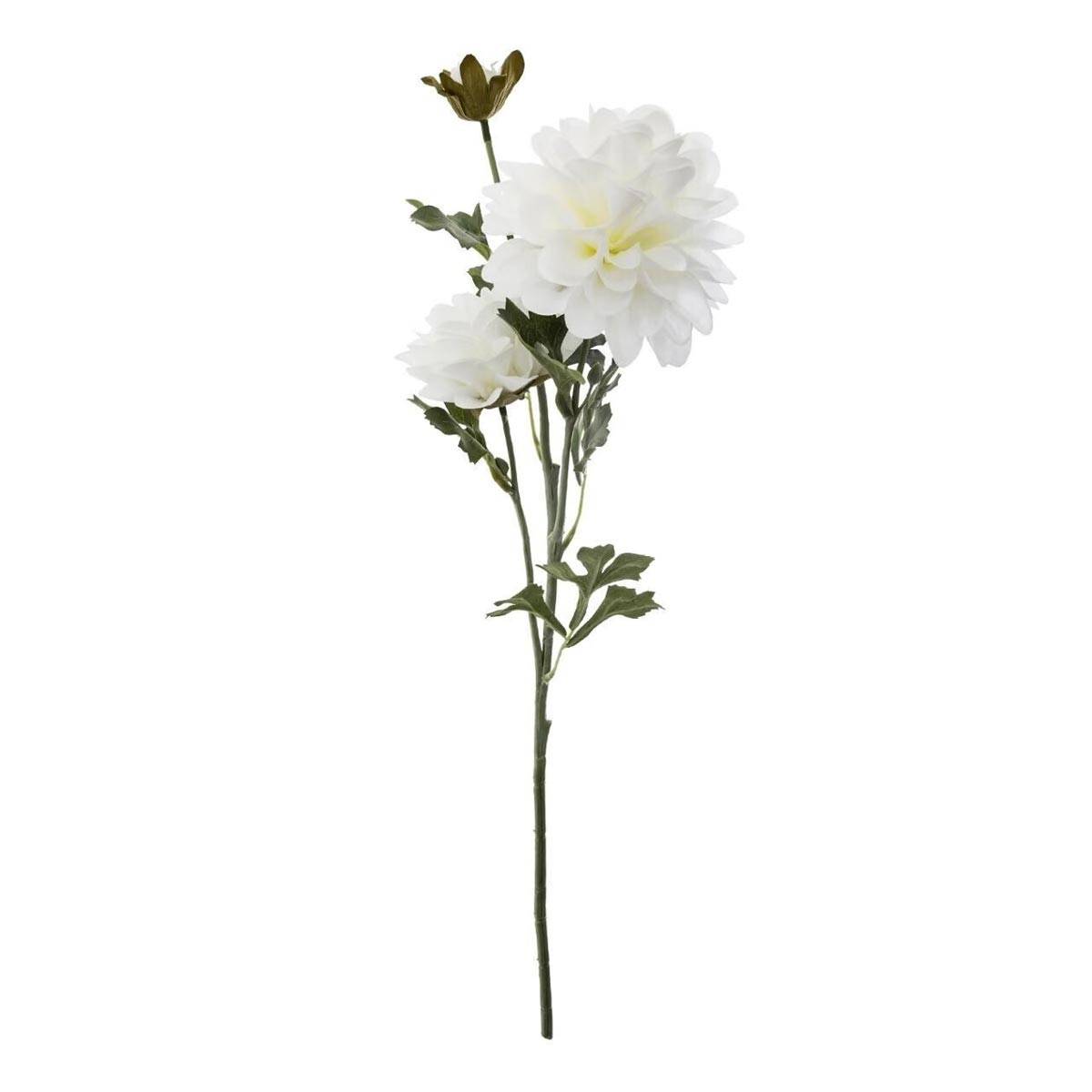 Fleur Artificielle "Dahlia" 62cm Blanc - Image 1