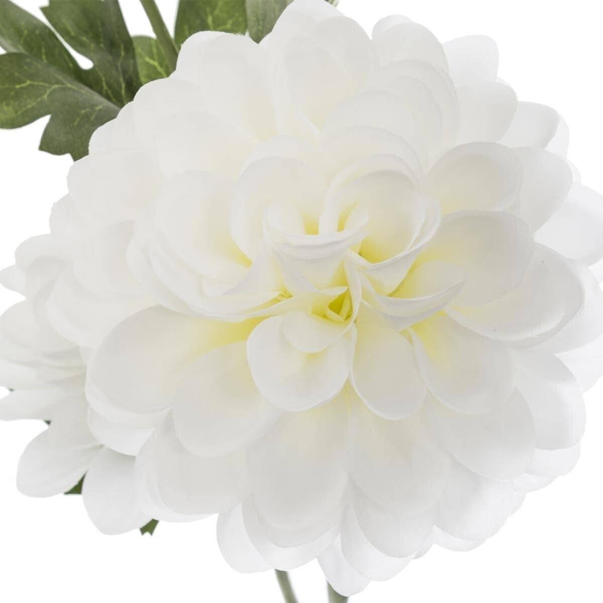 Fleur Artificielle "Dahlia" 62cm Blanc - Image 2