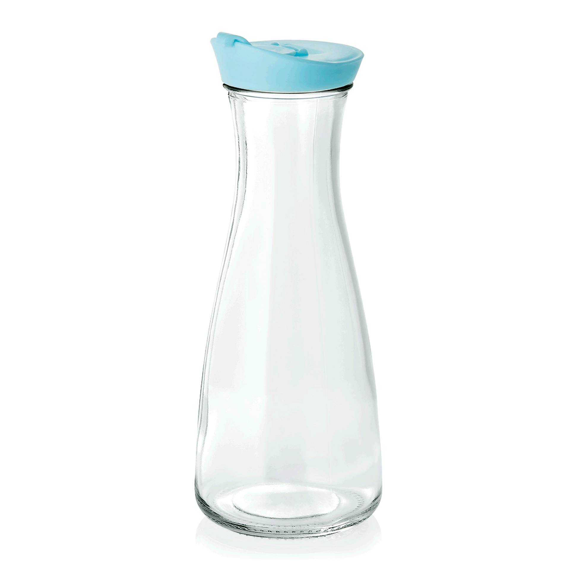 Carafe en Verre trempé 1 L bleu H 260 mm Ø 100 mm - Was Germany