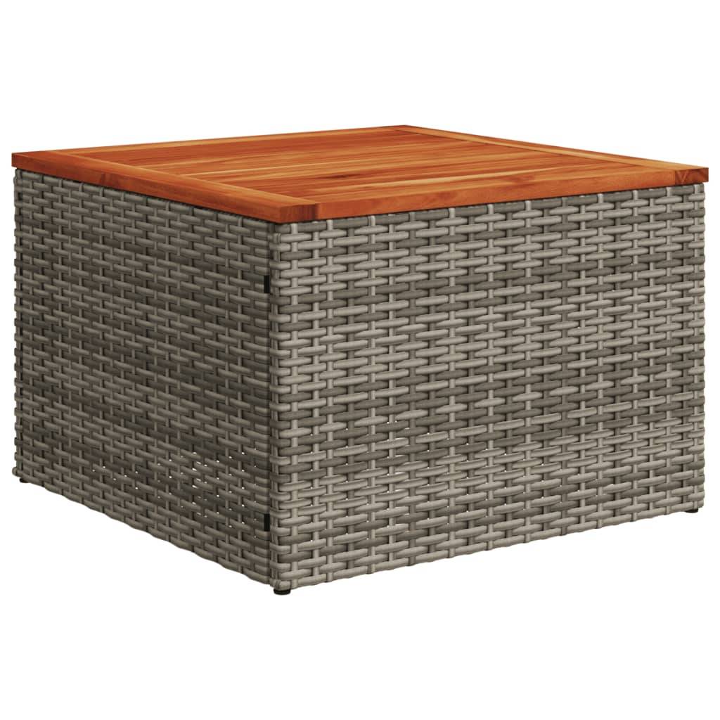 ComfortXL - Salon de Jardin Bas Modulable 12 Places en Poly Rotin avec Table Basse Acacia pour Extérieur Gris – ComfortXL Outdoor Living - Image 3