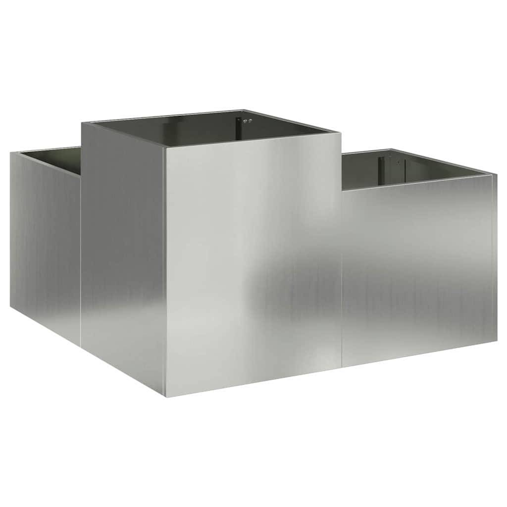 Maison Chic - Cache-pot, Pot De Fleurs Argent 80 x 80 x 48 cm Acier galvanisé g348 - Image 2