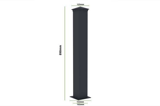Casanoov Lot de 5 kits de clôture aluminium NIESEN H.90 cm - kits complet 9.5 m - Image 8