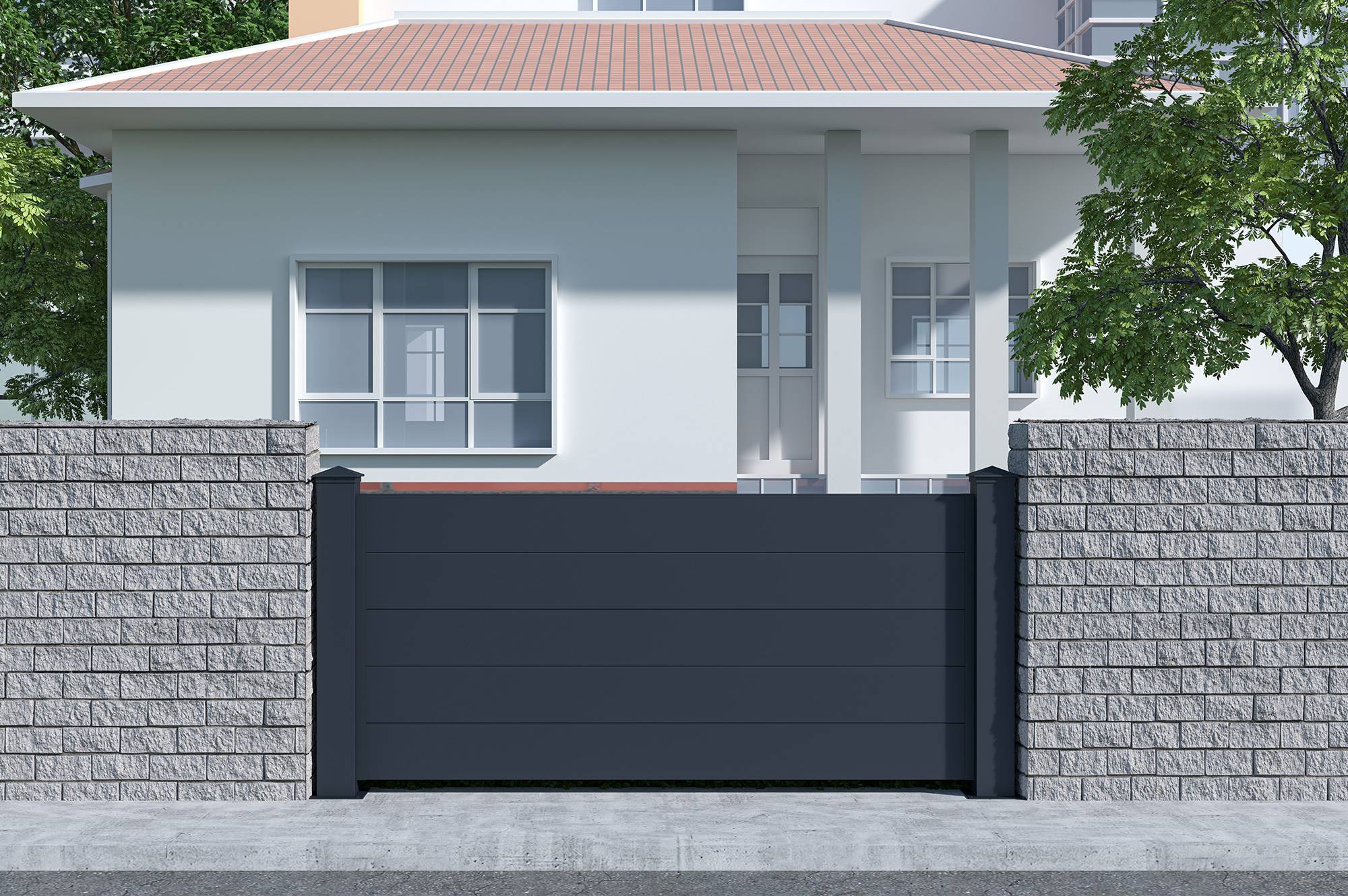 Casanoov Lot de 5 kits de clôture aluminium NIESEN H.90 cm - kits complet 9.5 m - Image 1
