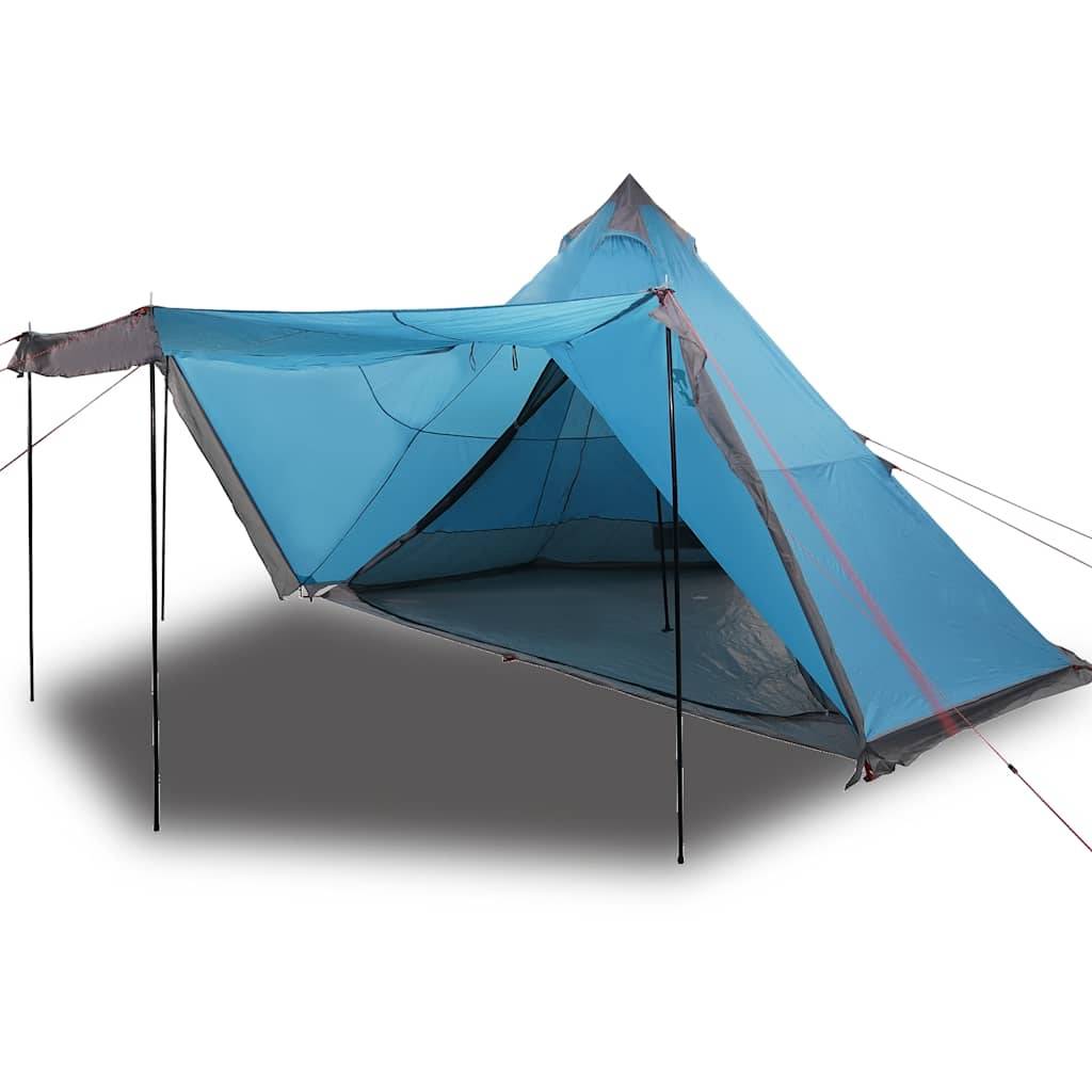 Grande Tente Tipi 8 Personnes Polyester Imperméable pour Camping Familial Bleu – ComfortXL Outdoor Living - Image 2