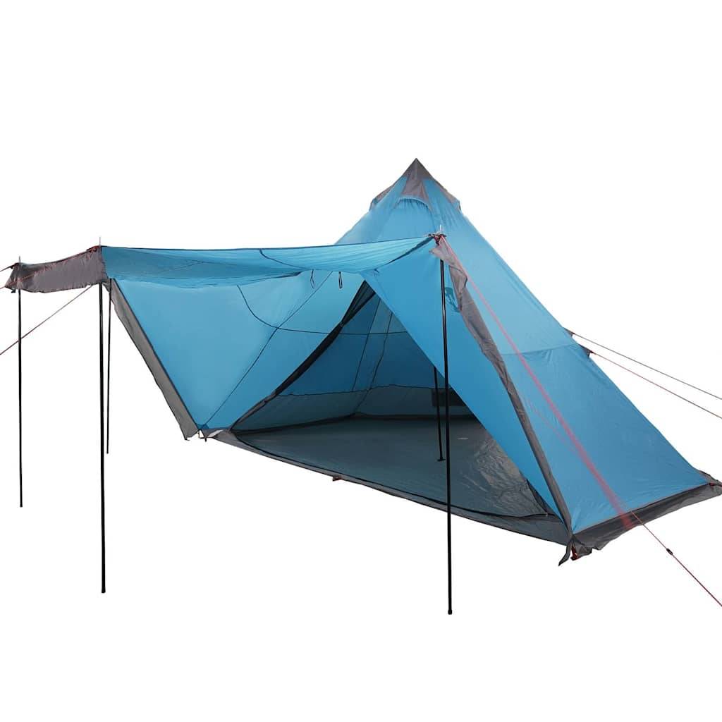 Grande Tente Tipi 8 Personnes Polyester Imperméable pour Camping Familial Bleu – ComfortXL Outdoor Living - Image 3
