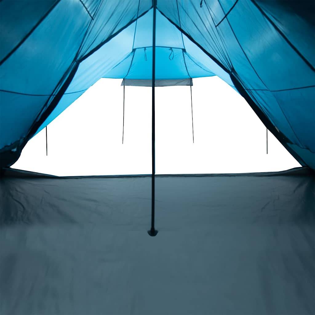 Grande Tente Tipi 8 Personnes Polyester Imperméable pour Camping Familial Bleu – ComfortXL Outdoor Living - Image 10