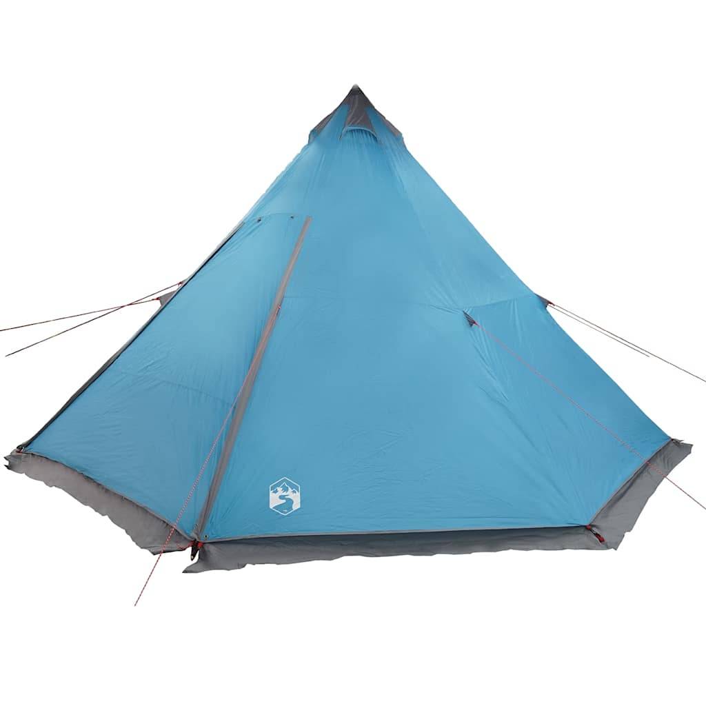 Grande Tente Tipi 8 Personnes Polyester Imperméable pour Camping Familial Bleu – ComfortXL Outdoor Living - Image 9