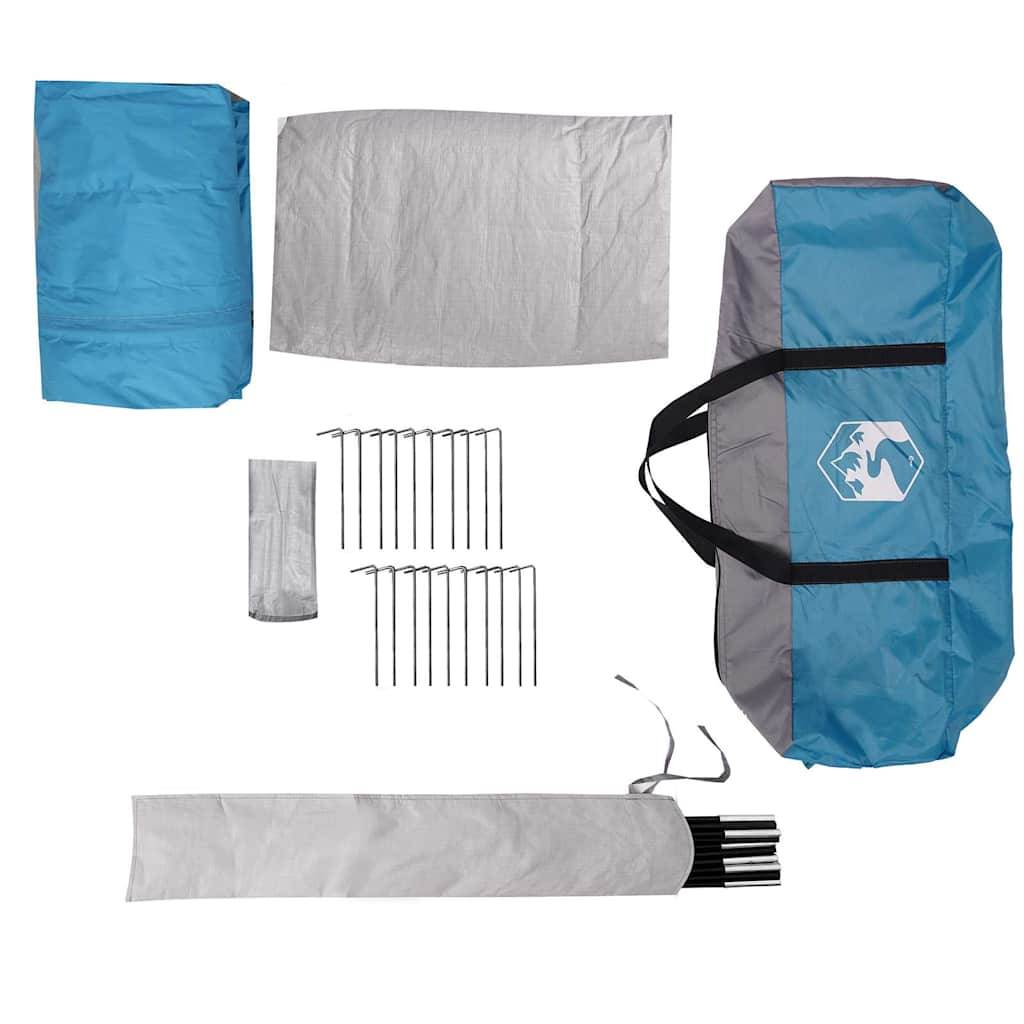 Grande Tente Tipi 8 Personnes Polyester Imperméable pour Camping Familial Bleu – ComfortXL Outdoor Living - Image 6