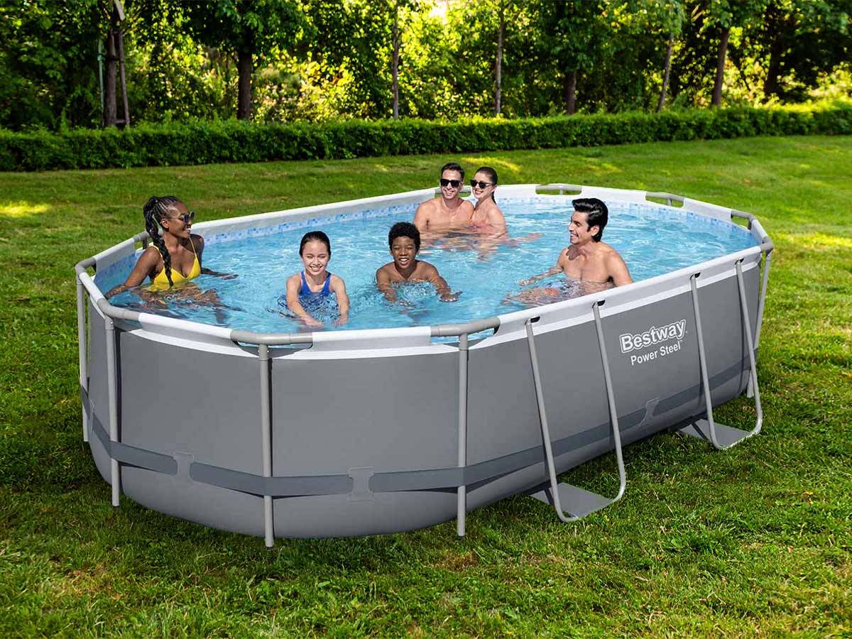 Bestway - Piscine tubulaire Power Steel ovale 4,88 x 3,05 x1,07 m - Bestway - Image 1