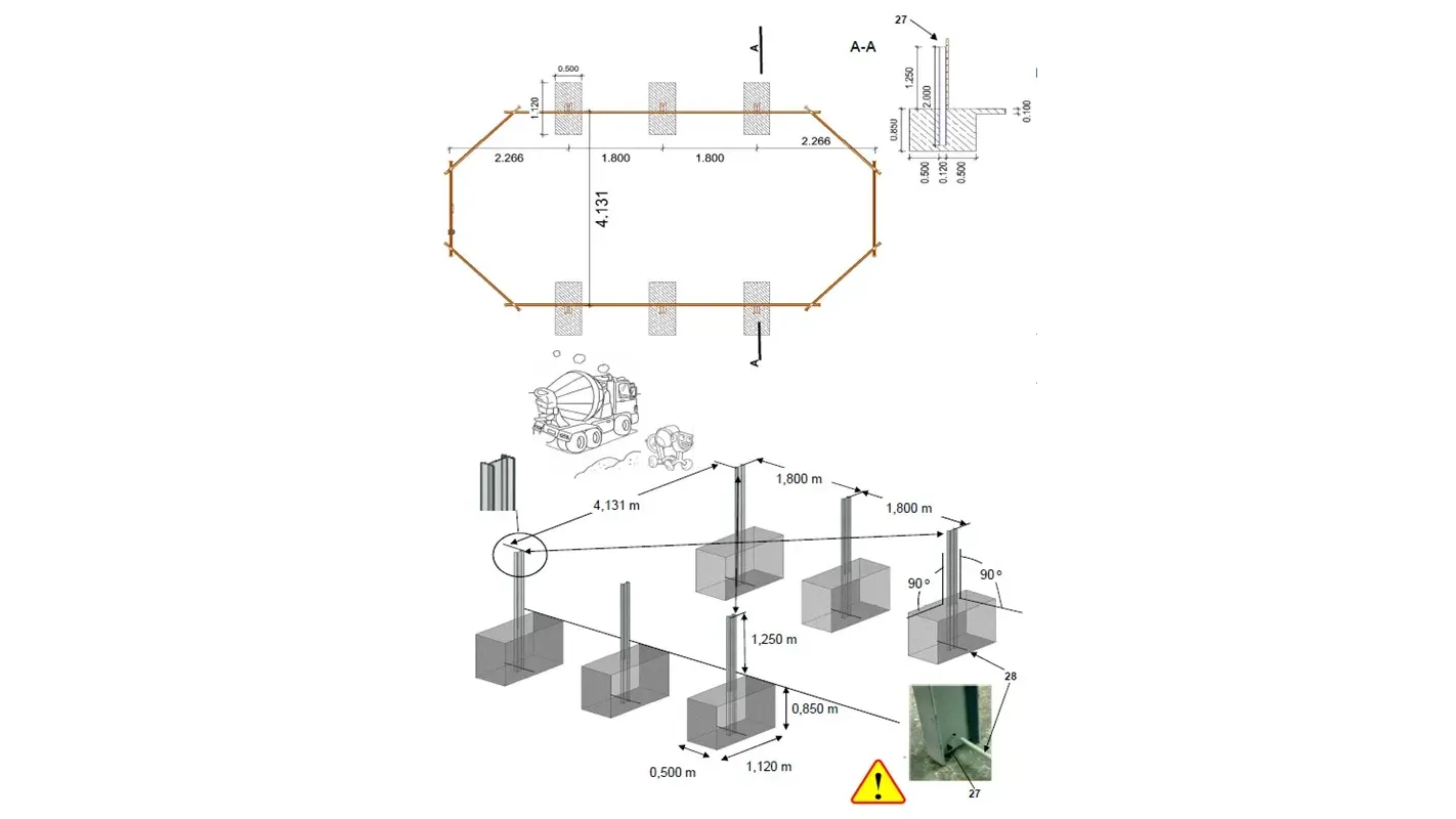 Altanka - Piscine en bois 8,57x4,57 - H.1,45 m - avec filtration et coffre - BAS750OSPI+SZA - Image 7