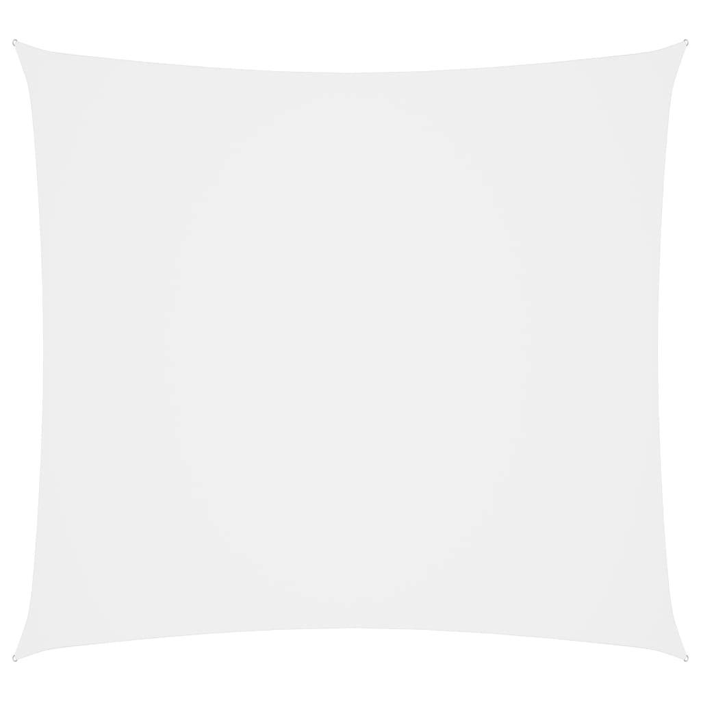 Helloshop26 - Voile d'ombrage parasol tissu oxford carré 5 x 5 m blanc - Image 1