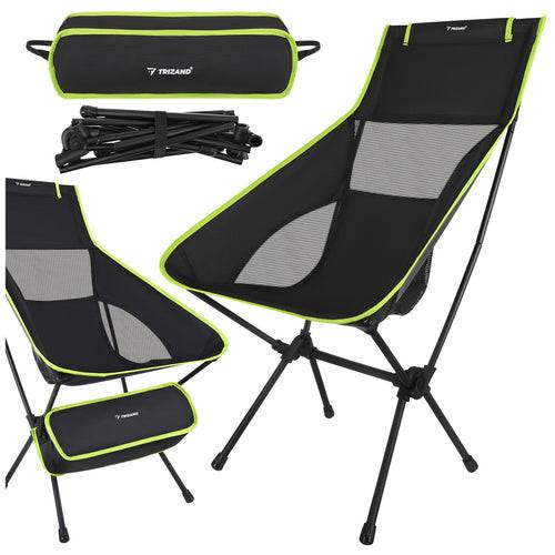 Chaise de pêche 41x52x86cm noire Trizand - Image 10