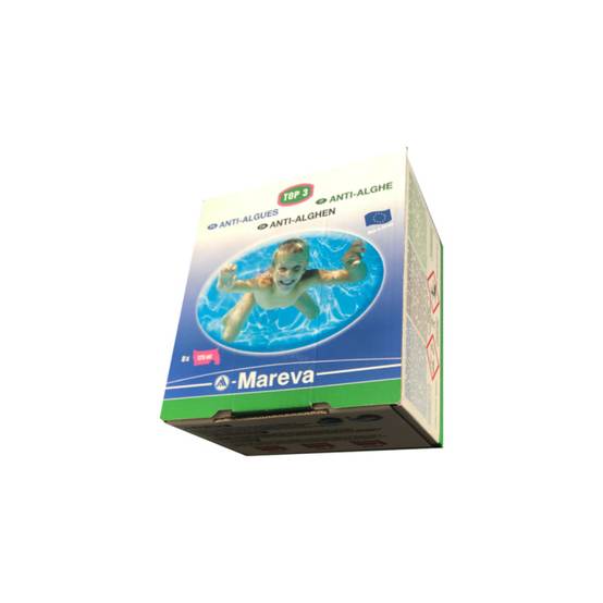 Berling’o Anti-algues multi-actions MAREVA pour piscine de 20 à 30 m3 - Eco-doses Top 3 - 8 x 125mL - 020024U - Image 1